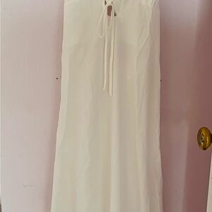 Elegant Cream Maxi Dress